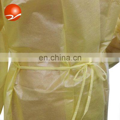 Factory Mass Production Hot Sales Good Quality Customized OEM Level 2 Disposable 35GSM PP+PE Nonwoven Isolation Gown photo-5