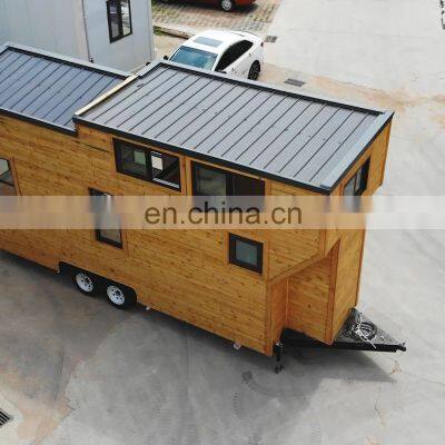 Prefab Mini Movable Mobile Modular Homes Field Site Office Trailer Tiny House On Wheels For Sale photo-5