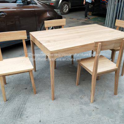 Solid Elmwood Dining Table, With 4 Chairs photo-2