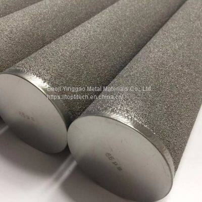 Sintered Porous Titanium Filter Cylindrical Bar