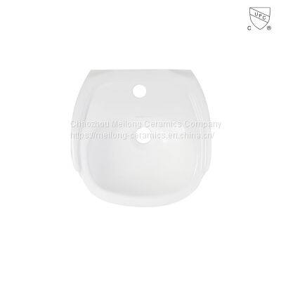 CUPC Bathroom 30 Inches 77cm Rectangle Ceramic Pedestal Sink With Backsplash photo-2