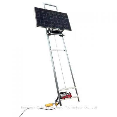 Photovoltaic Panel Glass Lifter 200kg 4-20m Solar Panel Ladder Lift Electric Small Hoist For PV Panel Roof Lifting