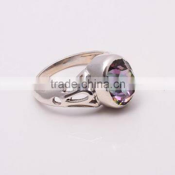 MYSTIC TOPPAZ RING ,925 Sterling Silver Jewelry Wholesale,WHOLESALE SILVER JEWELRY,SILVER EXPORTER,SILVER JEWELRY FROM INDIA photo-2