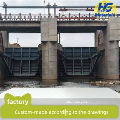 Manufacturer custom curved gate, sliding steel cast iron gate, hydraulic engineering reservoir gate