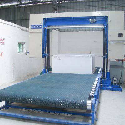 Горизонтальный станок для резки пенопласта с конвейером. Автоматический горизонтальный резак пенопласта