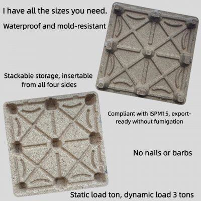 Standard  /  Non-Standard  Molded  Wood  Pallets    Static  Load:  3  Tons    Exempt  from  Export Quarantine