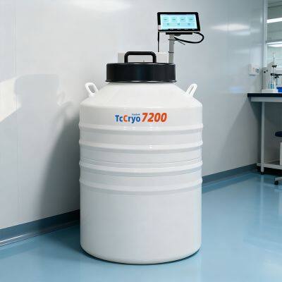Cocos (Keeling) Islands TcCryo Cryobank 7200 Vapor Phase Liquid Nitrogen Freezer Cryogenic Bottle Canister For Liquid Nitrogen