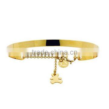 hot sale 14k gold bracelet ladies popular jewelry yellow gold bracelets