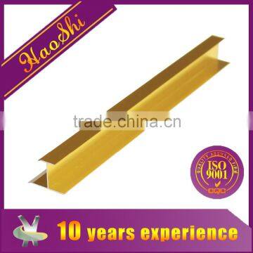 H shape type aluminum corner tile trim decorative metal trim