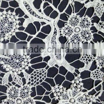 2016 Fashion Lace Accessory Hot Hollow Out Cotton Lace Fabric and Pattern Design for Garment photo-3