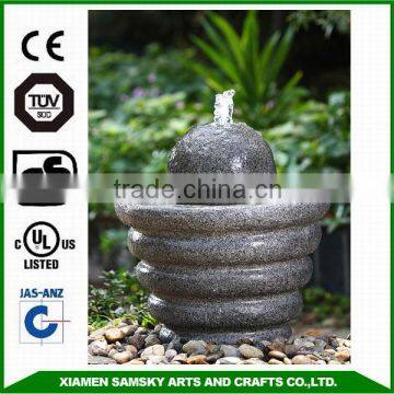 garden decoration fiberglass rolling sphere fountain