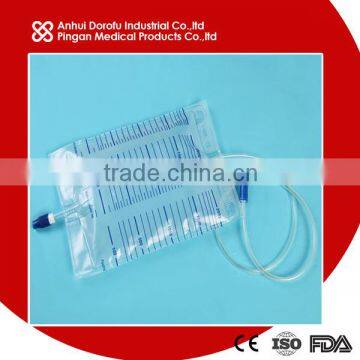 Single use/disposable urine bag with twist valve CE ISO