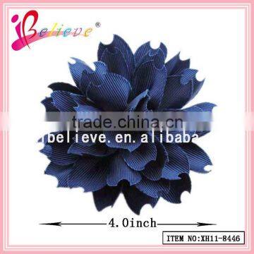 High cost performance handmade 4 inch flower hair clip for girls jewelry (XH11-8446)