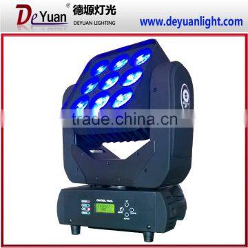 stage lighting 9*12W RBGW 4 in 1 matrix beam mini led moving head