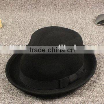 Star Favourite Ribbon Fixed Ladies Elegant Vintage Wool Fedora Hat