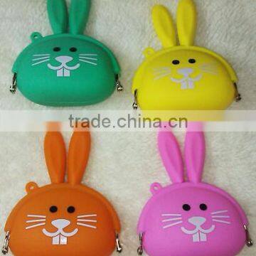 2015 Rabbit Ears Shaped Silicone Money Pouch/ Latest Designs Silicon Rubber Change Purse photo-6