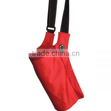 children use red shoulder kids water bottle bag