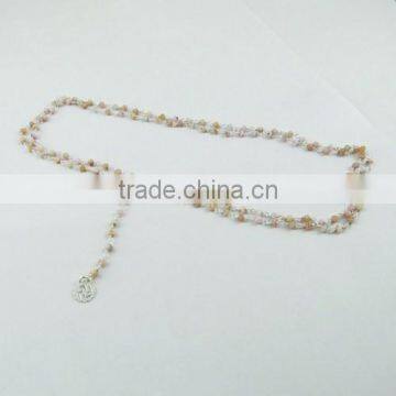 Pink Opal !! Pettie Love 925 Sterling Silver Necklace, Silver Jewellery, Vintage Silver Jewellery photo-5