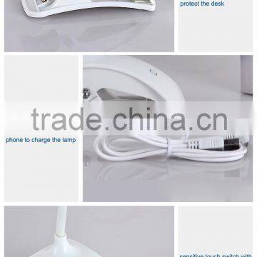 Gift JK-853C USB Power White Color LED Table Light Clips Reading Lights With Flexible Tube Desk Bed Lighting photo-6