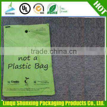 Biodegradable dog waste bag on roll in color box / garbage bags