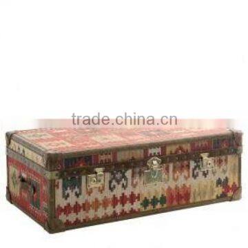 Italiyan Vintage Storage Box, Industrial Pattern Storage Box