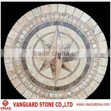 Marble Pattern and Waterjet Medallion