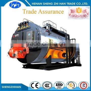 Trade Assurance fully automatic WNS three pass gas fired hot water fire tube boiler