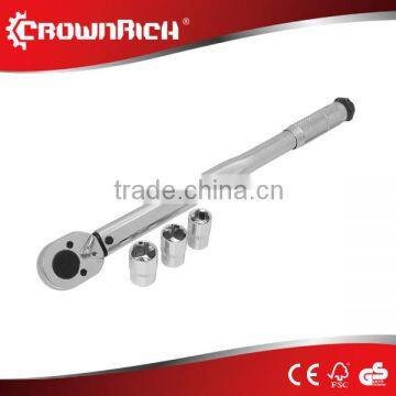 Drive Torque Wrench With 3 Sockets