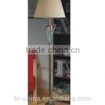 CE/UL/SAA home goods brass crystal floor lamp FL21804