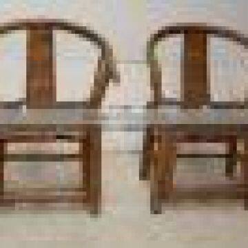 Chinese Antique Natural Wooden Arm Chair