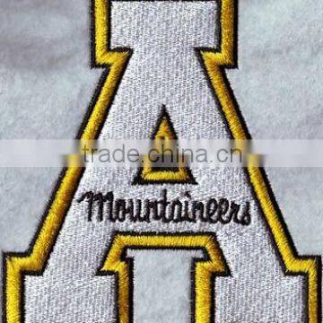 2016 letter A custom embroidery patches for polo shirts.