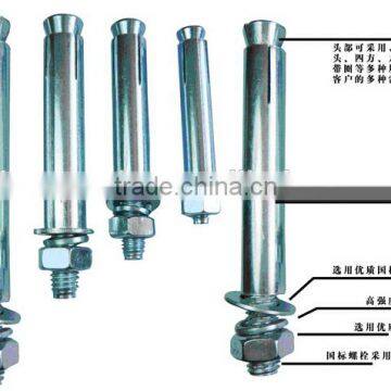 made in china zinc plated sleeve anchor bolts