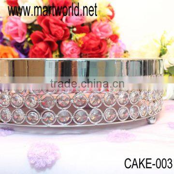 Royal crystal round cake stand for home & party & hotel & banquet & wedding decoration,gergeous wedding cake stand (CAKE-003)