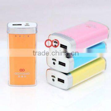 high quality 18650 power bank 5200MAH external battery charger LATEST ARRIVAL!! CE RoHS FCC portable 18650 battery