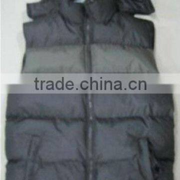 2013 new mens fashion bubble vest with hood for mens 2013