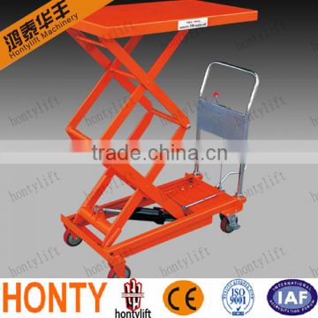 Hot sell Movable Manual or Electric Motor hydraulic table cart trolley scissor lift