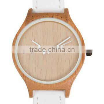 Women Bamboo Watch / Leather Band Lady Wood Watch photo-2