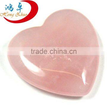 Wholesale Natrual rose quartz heart, mini rose crystal heart for decorate