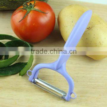 Plastic Material Handle Stainless Steel Veggie Fruit Peeler