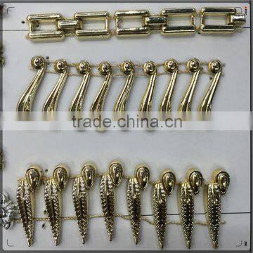 2016 New Model Decorative Gold Chain.ABS Plastic Chain For Clothes And Shoes.models of gold chains