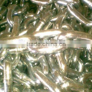 zinc plated ASTM80 round link chain