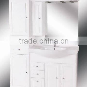 2015 Hot Sell Free Standing White MDF bathroom cabinet