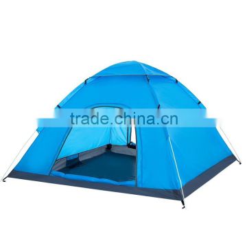 Two door with covering Double layer 3-4 person outdoor camping hiking tent