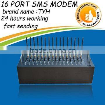 Rs232/USB gsm bulk sms modem 16 port with wavecom Q2406 newest module,rs232 null modem cable
