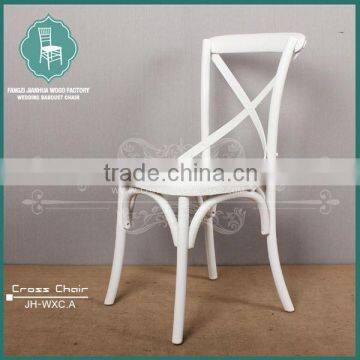 Classic Bistro Super Cross Back Wooden Dining Chairs photo-3