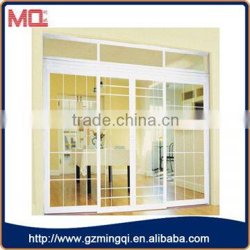 Last upvc interior glass door design with grill