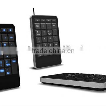 mini numeric keypad with LED Letter illuminated