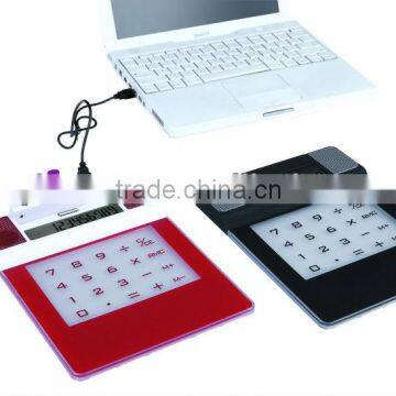 Multifuctional USB Hub Mouse Pad with Calculator