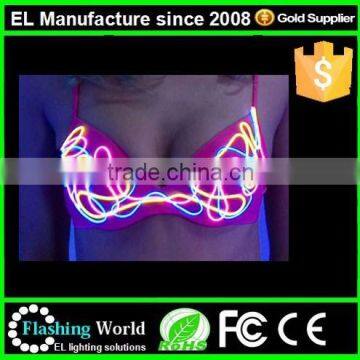 led bra for evening party or performance,light up bra,luminous sexy belly dance wear,stripper wear,night club,celebrity fashion