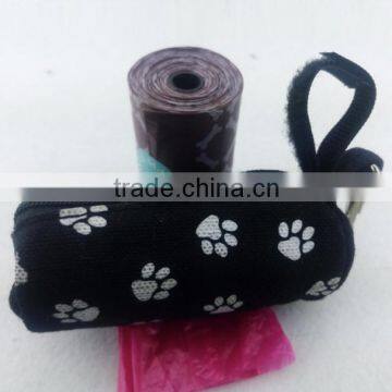 Custom Dog Poop Bag Holder Fabric Pet Waste Bag Dispenser photo-3